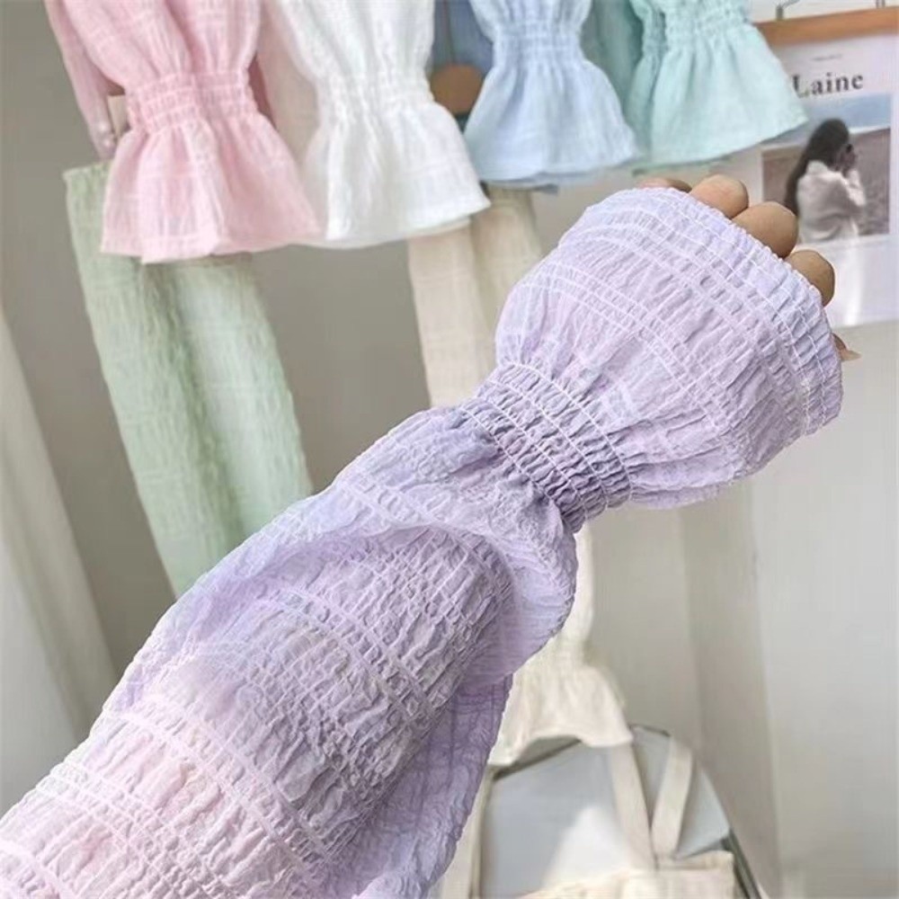 Fingerless Glove Knit - Zomer Outdoor Lace Mesh Zonbeschermingsmouwen Anti-UV