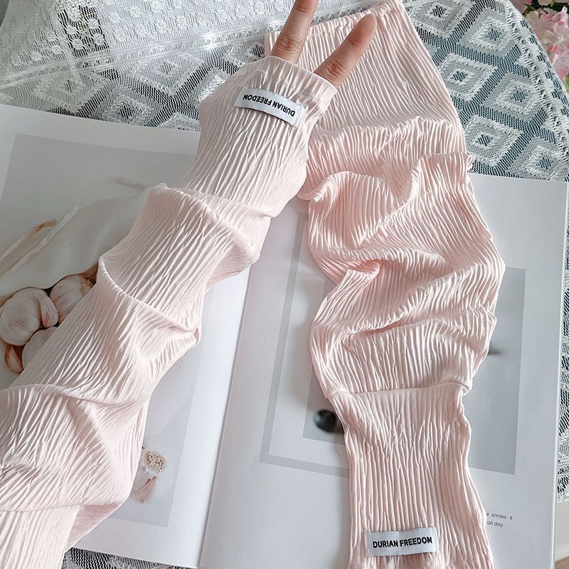 Fingerless Glove Knit - Zomerse losse ijszijde UV-beschermende mouwen, vingerloze