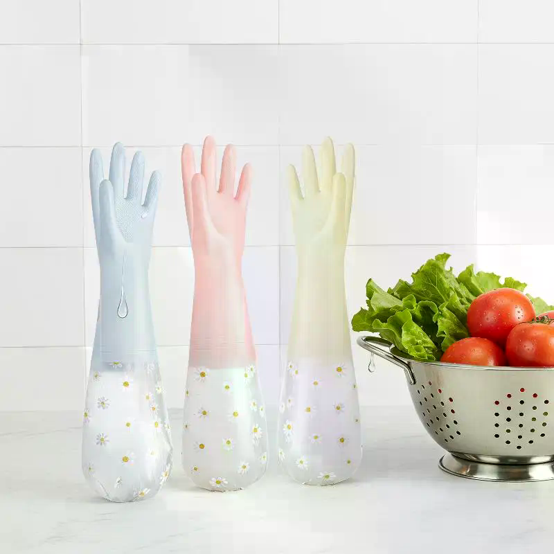 Bloemenpatroon Huishoudelijke  - Rubber Glove Cleaning recensie en prijs