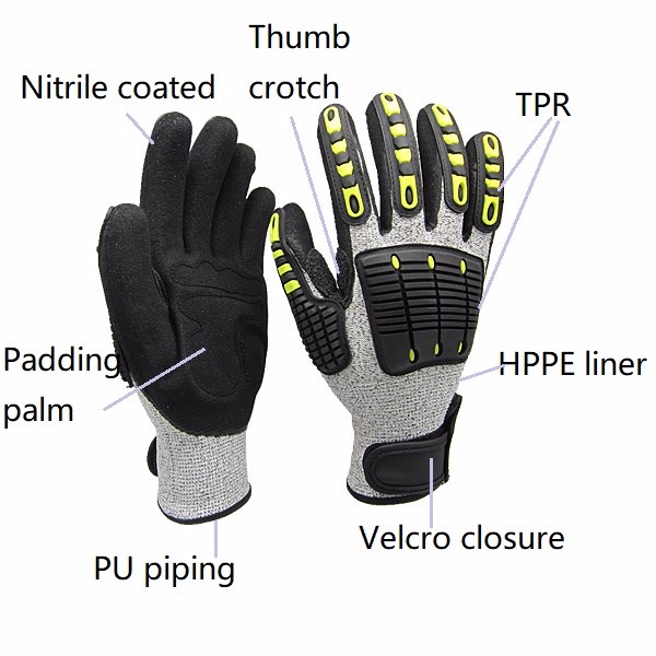 Zware werkhandschoenen, anti-s - Work Glove Impact recensie en prijs