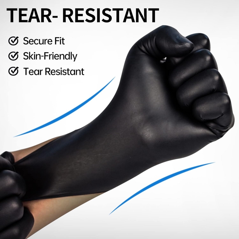 100 STKS Zwarte Nitril Handsch - Nitrile Mechanic Glove recensie en prijs